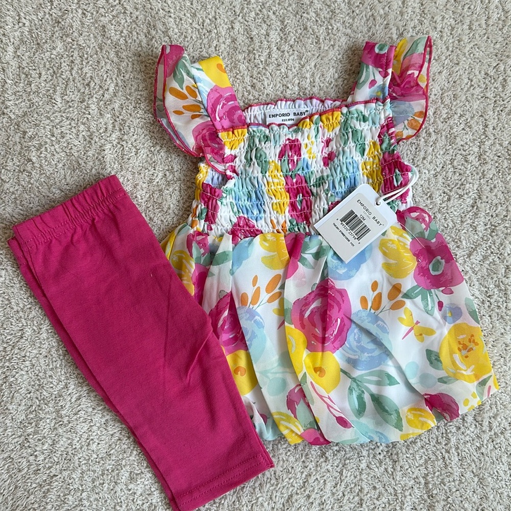 Floral Bubble Dress with Pant
